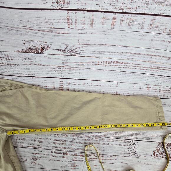 Abercrombie & Fitch Men's Chino Tan Khaki Pants 28 Cotton Neutral Earthy Casual - Picture 11 of 12